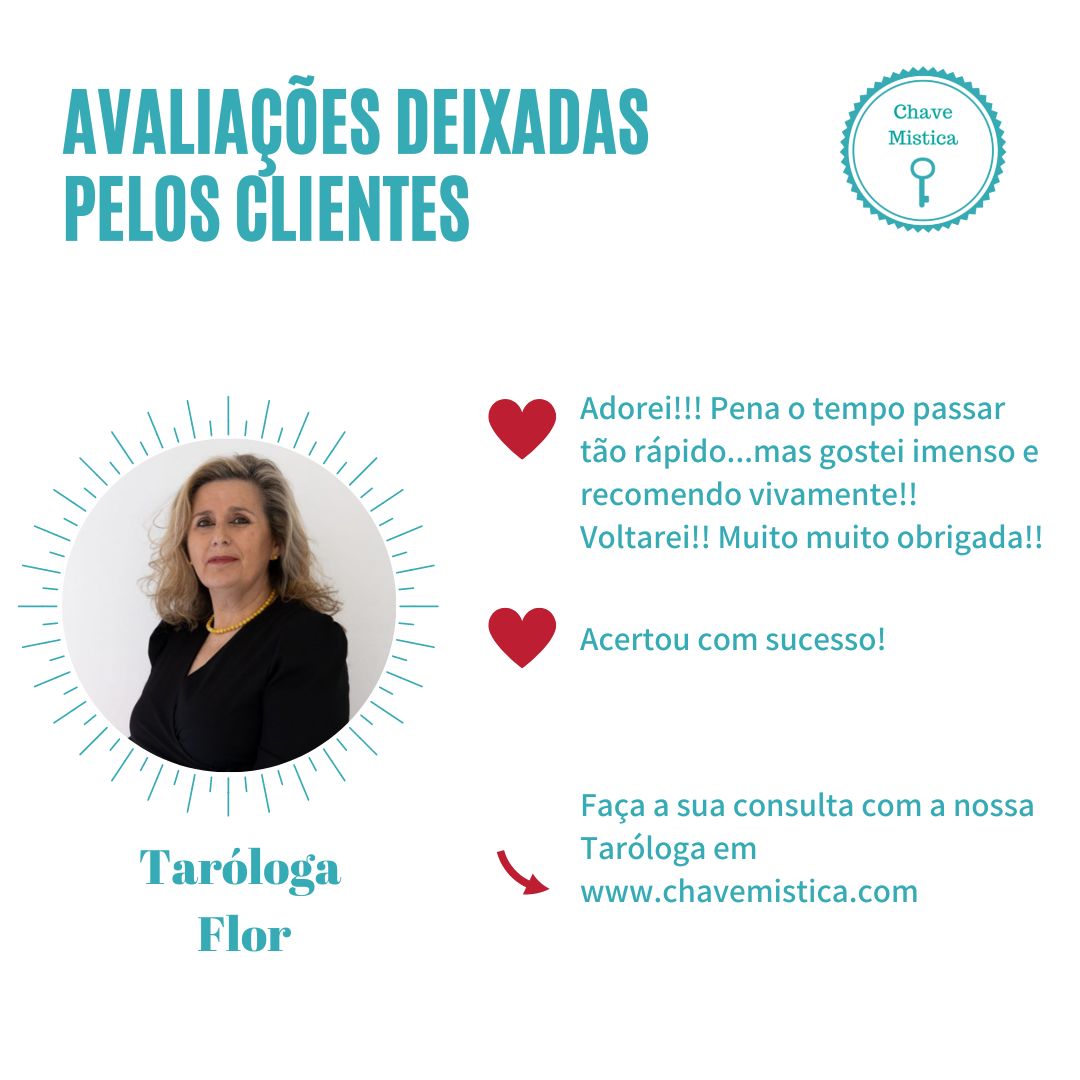 Nada como ler os comentários dos nossos queridos clientes, para facilitar a vossa escolha na hora de fazerem a vossa consulta de Tarot! Ainda não é cliente? Aproveite a nossa oferta de boas-vindas, e receba o dobro da 1ª compra que fizer! www.chavemistica.com #depoimento #tarot #chavemistica #tarologa #tarotonline