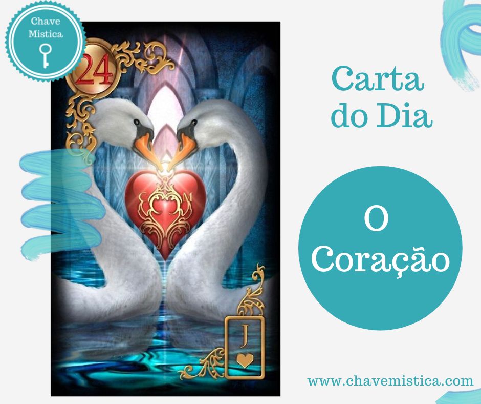 Carta Tarot para 04-11-2023 Coração Momento em que você irá beneficiar de uma entrega completa por tudo aquilo em que acredita, trabalho, família, estudos, sonhos, casamento ou outra coisa. É o momento propício para amar cada detalhe do que confia, e em troca, o coração promete grandes recompensas. Serenidade, delicadeza e apreciação, só quem ama de verdade a si mesmo e a vida saberá aproveitar deste momento único sem se perder, sem se desviar do caminho certo e usufruindo de cada pequeno presente que surgirá nesta fase. Taróloga Kristy www.chavemistica.com