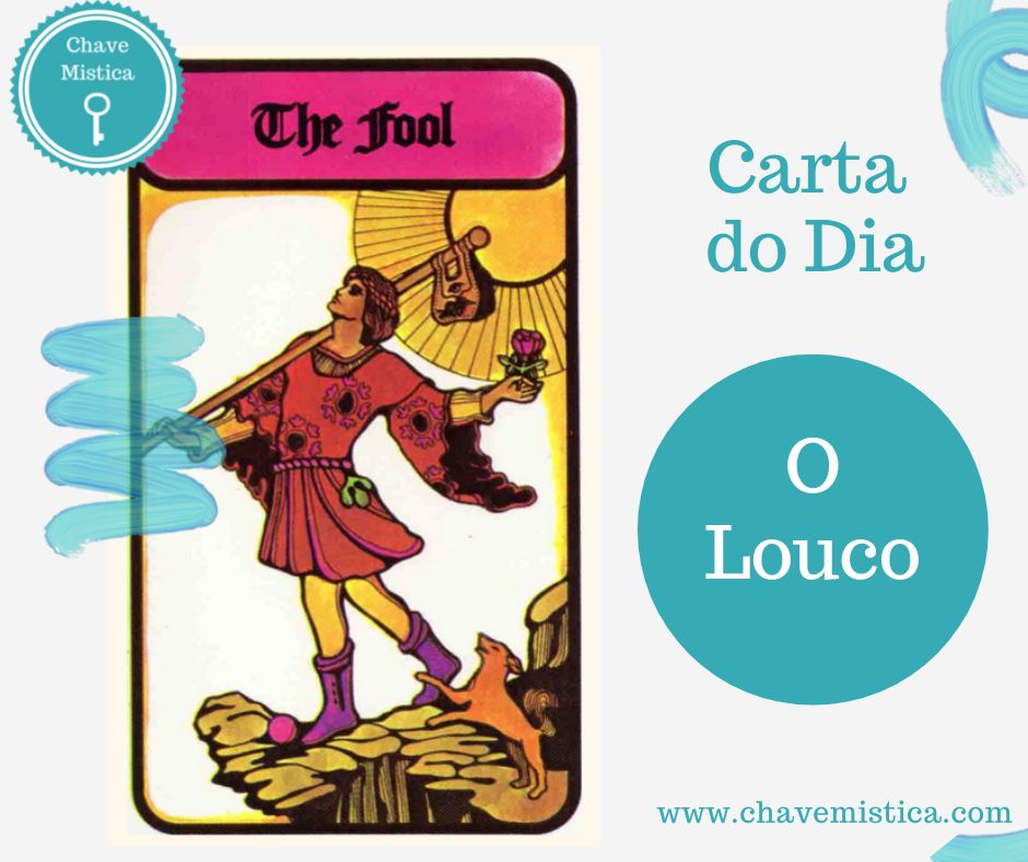 Carta Tarot para 21-10-2022 O Louco Novas oportunidades e novas aprendizagens estão para acontecer neste dia esteja atento/a. Taróloga Heléne www.chavemistica.com #cartadodia #chavemistica #consultastarot #tarot