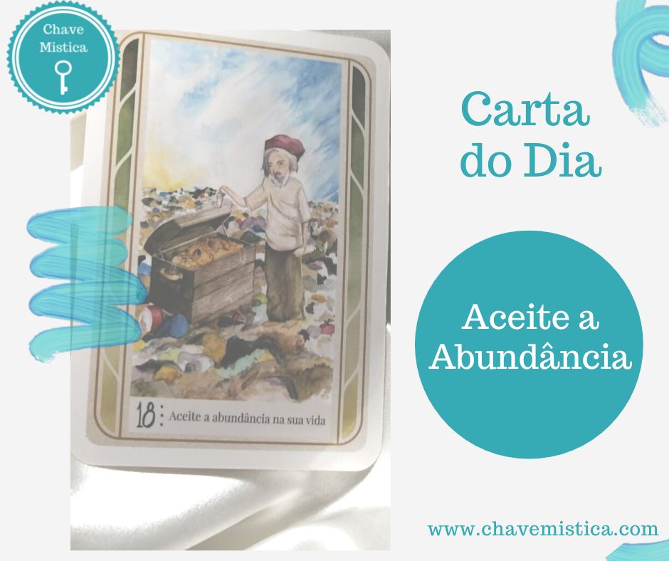 Carta Tarot para 10-11-2022 Aceite a abundância na sua vida Acredite que é próspero e sê-lo-á. A riqueza vem de dentro. Nenhum homem rico já alguma vez pensou que era pobre. Mude o seu pensamento e a riqueza virá até si. Taróloga Camila www.chavemistica.com #tarot #cartadodia #chavemistica #abundancia #riqueza #prosperidade