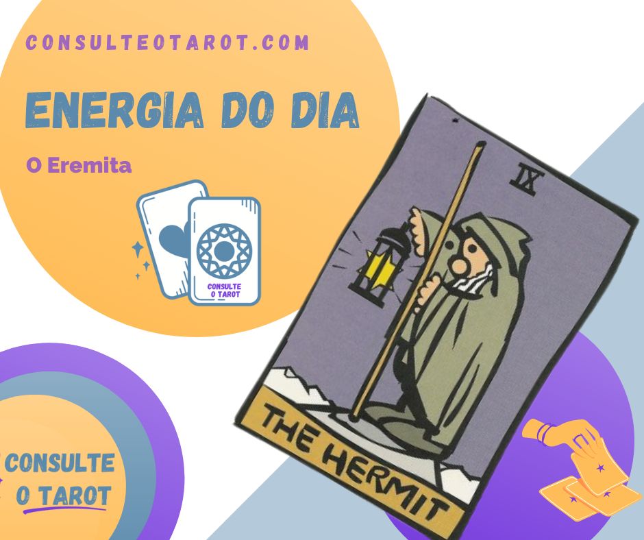 Carta Tarot para 22-02-2023 O Eremita Será um dia de introspeção, de recolhimento e a sabedoria assim o pede. Vai sentir vontade de estar só, meditar e avaliar alguns aspetos da sua vida. Poderá ser um isolamento consciente onde se sentirá bem consigo mesmo. Cuidado com reumatismo e problemas de ossos. Bênçãos Taróloga Flor www.chavemistica.com