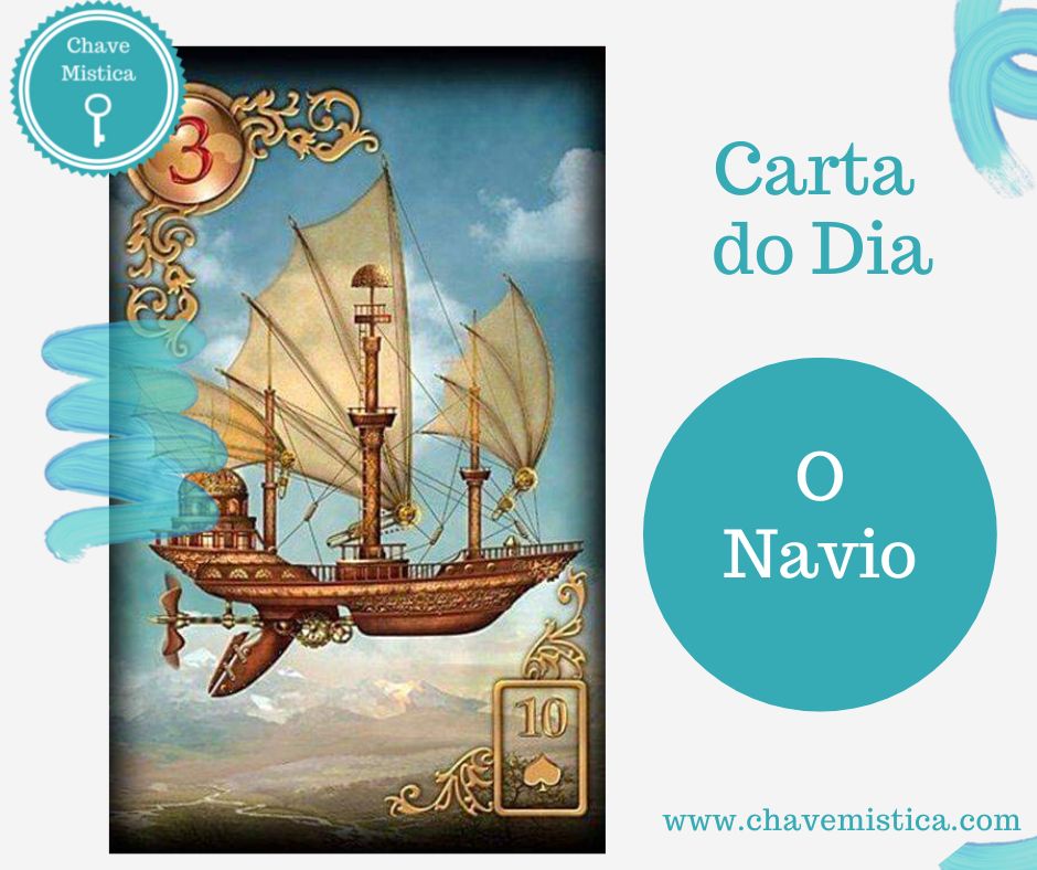 Carta Tarot para 27-12-2023 O Navio Mudanças positivas em todos os aspectos, físico, espiritual e material. É sinal de uma viagem em breve e boa saúde. Possibilidade de aumento de salário ou promoções. Taróloga Katia www.chavemistica.com