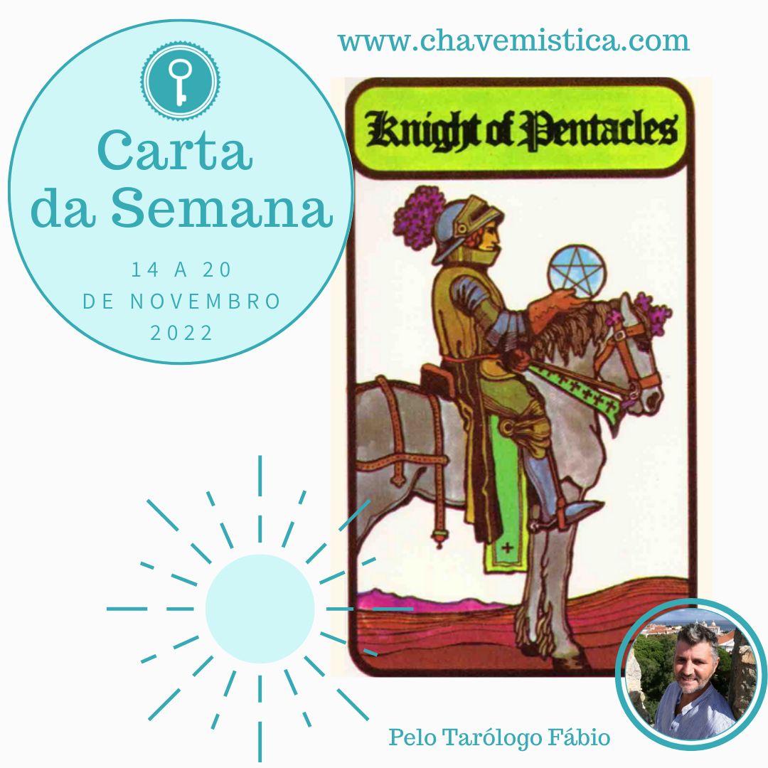 Carta da Semana de 14 a 20/11/22 Esta é uma semana de luta e de tentativa de conquista de objetivos. Não é uma semana para ficar quieto, mas sim uma semana para agir, de forma concertada tendo um foco ou meta. É uma semana em que não devemos lamentar-nos, criar angústias ou revivê-las. As coisas são o que são, por nossa culpa ou pelas circunstâncias e não devemos ir abaixo, mas antes aprender com os erros, levantar a cabeça e seguir em frente. Boa semana! Tarólogo Fábio www.chavemistica.com #consultastarot #chavemistica #cartadasemana #aprendizagem #conquistas