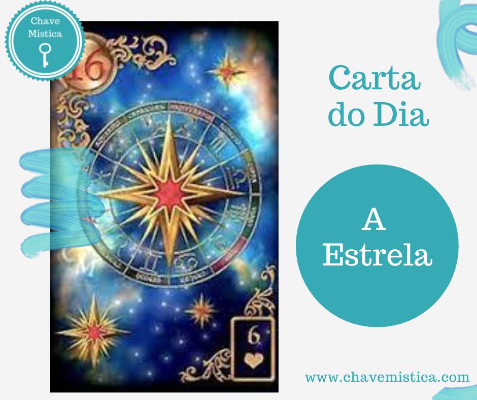 Carta Tarot para 31-10-2023 Estrela Momento de se libertar do passado, confie mais em si e use a sua espiritualidade para encontrar o rumo da sua vida. Tempos difíceis podem surgir, mas saiba que é através dessa transição que alcançará o seu brilho próprio, tal como a estrela você também é capaz. A sua autoestima está em alta e através da criatividade, inspiração e um pouco de sorte, você irá obter os resultados com que tanto sonha. Taróloga Kristy www.chavemistica.com