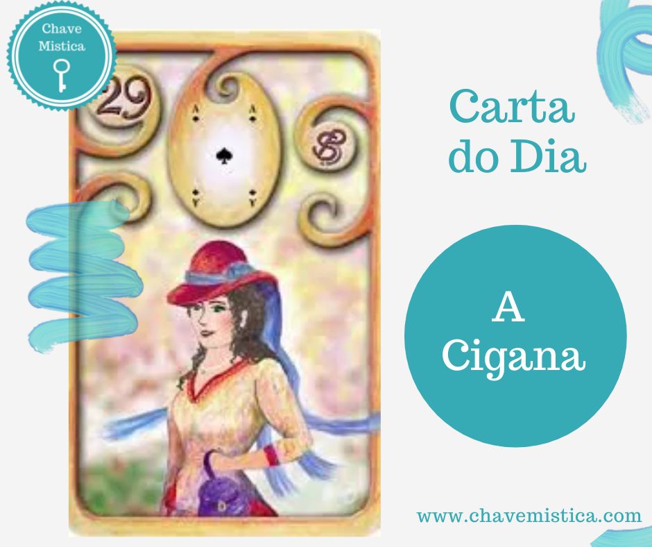 Carta Tarot para 19-01-2023 A Cigana Existe, pelo menos, uma mulher muito importante na sua vida. Caso você seja uma mulher, então, abuse do seu poder feminino, invista em si, na sua imagem, no seu poder de sedução. Taróloga Camila www.chavemistica.com #tarot #cartadodia #consultastarot #chavemistica #mulher #poderfemenino #sedução