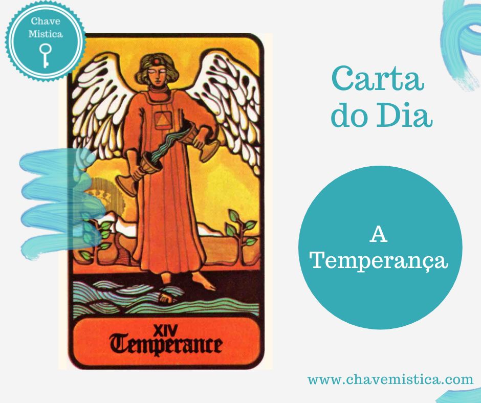 Carta Tarot para 10-08-2023 A Temperança Hoje poderão acontecer situações muito invulgares, isso porque a sua ligação com o mundo espiritual está muito intensa. Vai ser um dia de algumas mudanças e transformação. Taróloga Heléne www.chavemistica.com #tarot #consultastarot #chavemistica #cartadodia