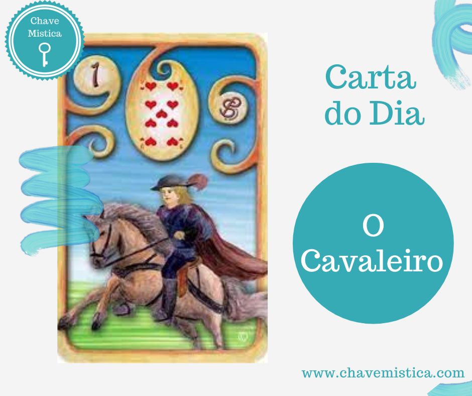 Carta Tarot para 27-05-2023 Cavaleiro Alguém ou alguma situação nova está para chegar. É uma carta tendencialmente positiva, por isso bons momentos o aguardam. Taróloga Camila www.chavemistica.com