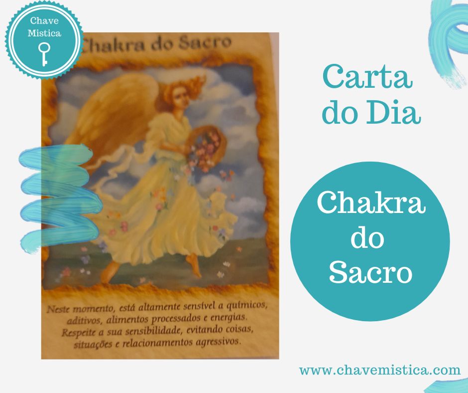 Carta Tarot do dia 16/05/2023 Chakra do Sacro Hoje precisa de momentos a sós para recuperar energeticamente, e, também, encontrar o seu eu interior. Hoje tente por algum tempo refugiar-se na natureza, num sítio calmo, da sua preferência, e mantenha-se em silêncio. Aproveite e peça aos Arcanjos Miguel e Rafael para ajudarem a limpar o seu corpo e a sua mente. Taróloga Jacinta www.chavemistica.com