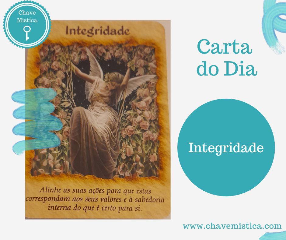 Carta Tarot para 20/05/2023 Integridade Hoje esta carta responde às suas perguntas e orações que tem feito. A resposta dos Anjos é a sua felicidade e confiança que estão no seu caminho, por isso acredita em si. Se foi correto terás as suas recompensas e os anjos lhe darão o que tanto procurou nas suas orações todos os dias. Taróloga Jacinta www.chavemistica.com