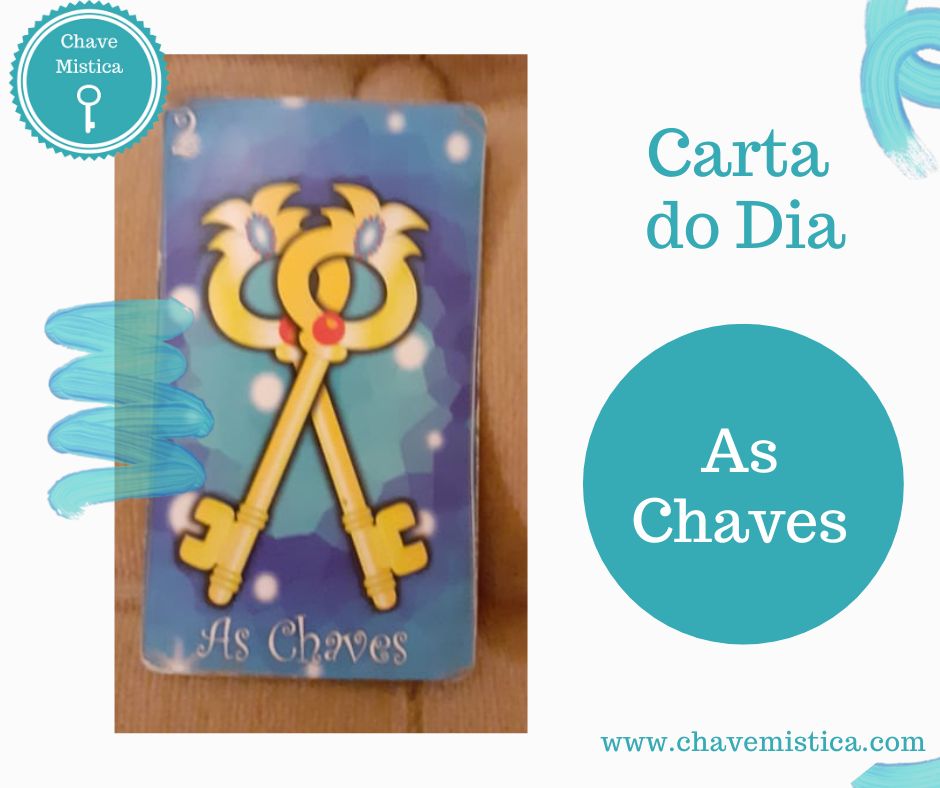 Carta Tarot para 03-07-2023 A Chave A carta de hoje avisa que está na altura de abrir as portas e descobrir o que é fundamental para seguir em frente. A chave também nos transmite coragem para aproveitarmos as oportunidades e usá-las em nosso benefício. Cada porta aberta na nossa vida representa sempre uma nova oportunidade de aprender e evoluir. Hoje será um dia de resolução de problemas e de abertura de caminhos. Taróloga Jacinta www.chavemistica.com