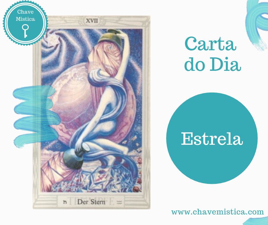 Carta Tarot para 20-06-2023 A ESTRELA Esta carta ela fala para mantermos a fé a esperança naquilo que desejamos materializar no nosso plano físico, seja na área do amor, seja na área financeira ou na área do trabalho. Tudo aquilo que você deve fazer é materializar o que deseja. Deve começar a pensar no agora mas também manter a paciência, manter os seus pés no chão e entender que esta carta ela fala de fé e esperança e materializações de coisas que vão ocorrer a longo prazo na sua vida. Mantenha a sua determinação para alcançar os seus sonhos. Seja focado e dispense muita atenção no objetivo proposto. Dê um passo de cada vez, mas dê o passo não espere que o universo o faça por si. Tarólogo Cesar www.chavemistica.com