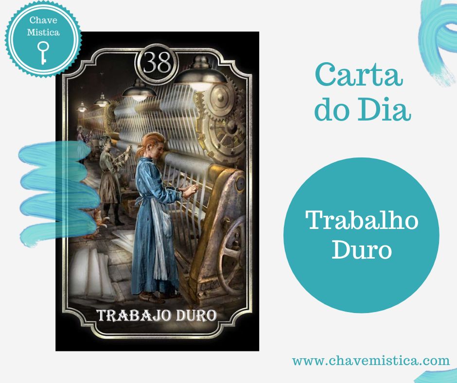 Carta Tarot para 01-06-2023 Trabalho Duro Hoje o seu dia será um tanto rotineiro e poderá mesmo ser incapaz de resolver algumas questões no presente. Aceite por hoje essas limitações e faça aquilo que conseguir. Tarólogo Fábio www.chavemistica.com