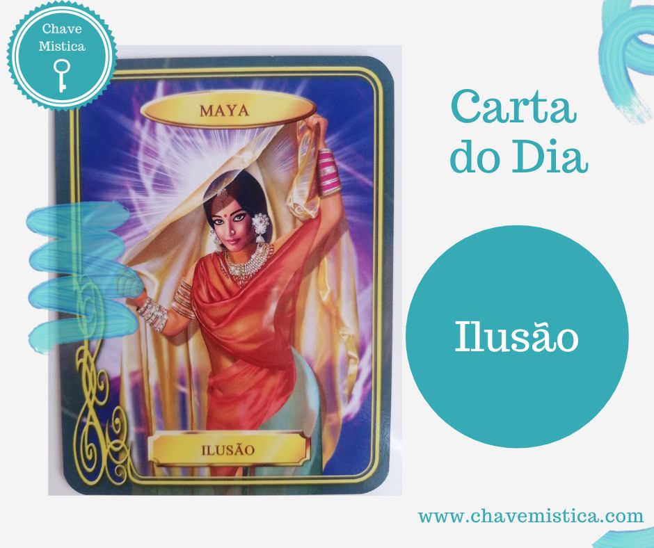 Carta Tarot para 15-06-2023 Maya - Ilusão Maya traz-lhe a energia da ilusão. A ilusão é um equívoco dos sentidos ou pensamentos: o que nos parece ser não é, o que soa a verdade pode ser uma grande mentira, o que aparenta ser de valor não passa de algo que visto de mais perto tem um brilho falso. Será que não está mesmo a ver ou quer convencer-se que assim as coisas estão bem? Em busca de felicidade, amor e riqueza - os principais objetivos do ser humano - iludimo-nos com as coisas, palavras, situações e pessoas. No entanto, se acreditássemos que há sempre algo melhor para nós, não nos deixaríamos encobrir pelos véus da ilusão. Não se deixe iludir. Taróloga Raquel www.chavemistica.com