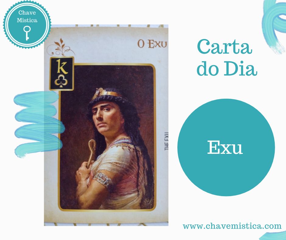 Carta Tarot para 25-09-2023 O Exu Está na hora de se impor, mudar a sua postura perante algo que não está obtendo o resultado desejado. Reflita se há um pouco de estagnação nessa situação e como pode trazer mais movimento, ação, vitalidade, desejo. Uma mudança é necessária. Taróloga Aurora www.chavemistica.com