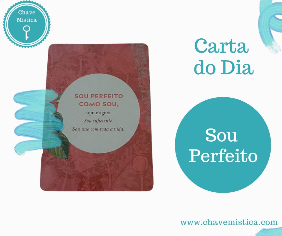 Carta Tarot para 02-09-2023 Sou perfeito exatamente como sou! Taróloga Claudia www.chavemistica.com