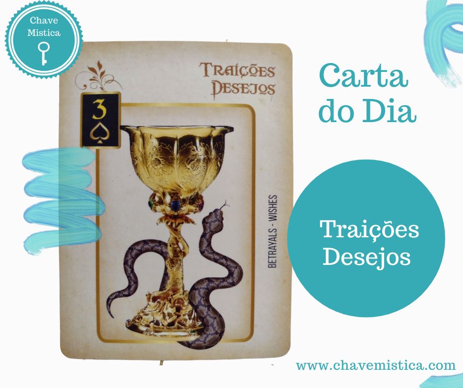 Carta Tarot para 28-09-2023 Traições/Desejos O que está vivendo foi uma escolha bem pensada ou só agiu no calor da emoção? Ótimo momento para reavaliar se era isso mesmo que queria ou se é autoindulgência, por exemplo, “eu mereço isso” ou se essa escolha é um subterfúgio para não olhar para o que realmente importa. Taróloga Aurora www.chavemistica.com